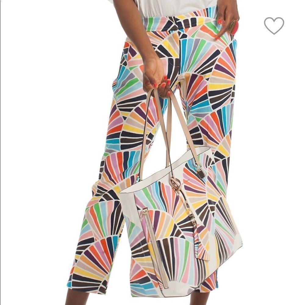 Trina Turk‎ Geometric Haute Havana Moss Coppelia Pants